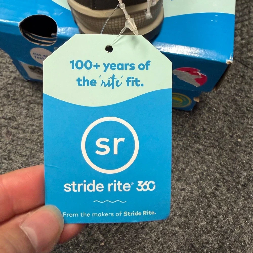 Stride Rite 360 Artin 2.0 Grey Lime Toddler Sneakers TB003802 Size 5M Wide Fit